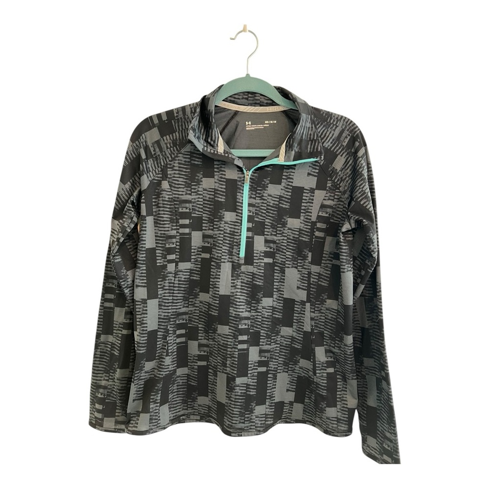 Under Armour Black and Gray Patterned Pullover